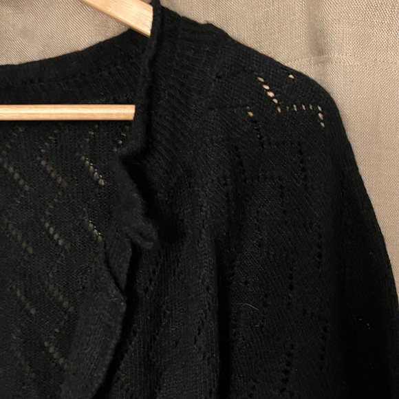 wool blend cropped cardigan HANDMADE - Picture 1 of 6